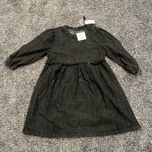 Mae Designs XO Black Denim Washed Dress - Small